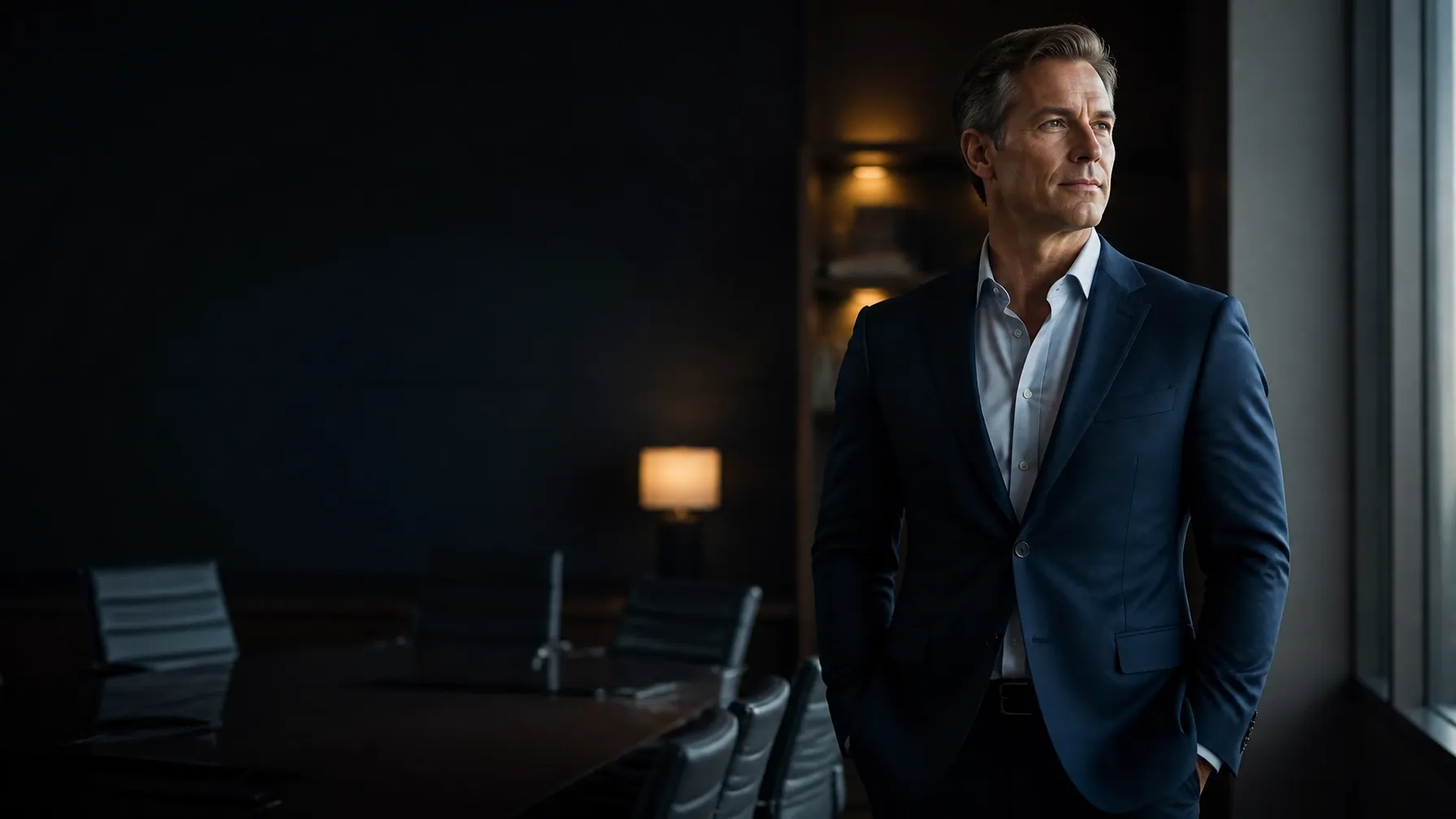 Dr. Mike Rathbun in a modern boardroom